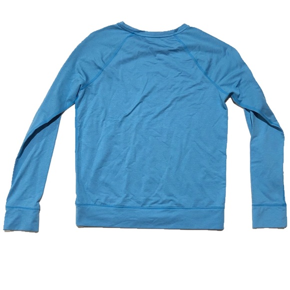 UA ColdGear CozyZip Crew Microstripe Blue - Picture 5 of 9